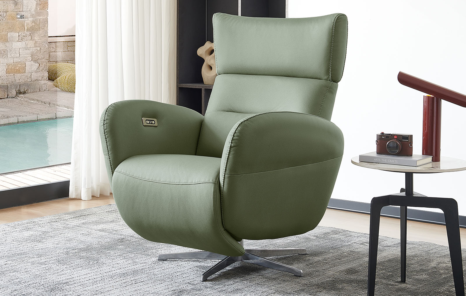 Кресло-реклайнер Star, зеленый