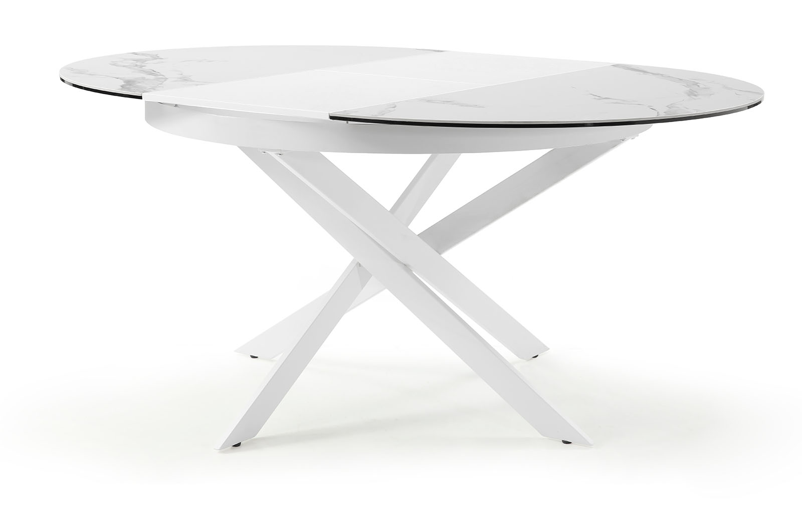 Стол раскладной Diona 120-170, керамика "каррарский мрамор"