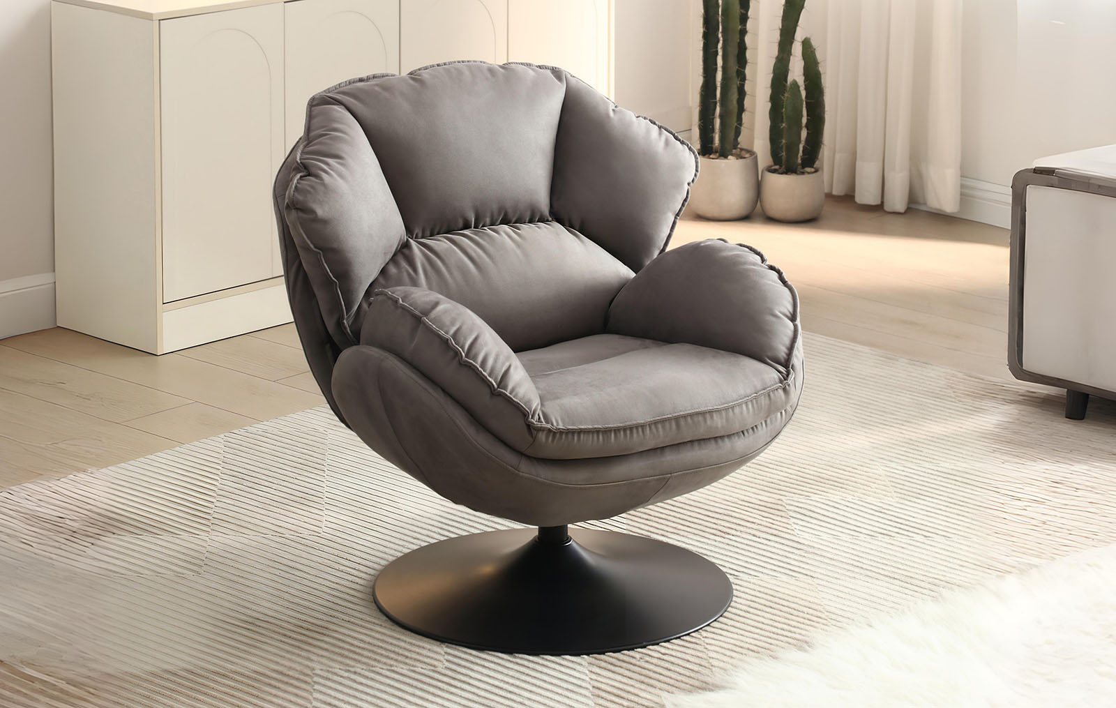 Кресло Bergen, серо-коричневый