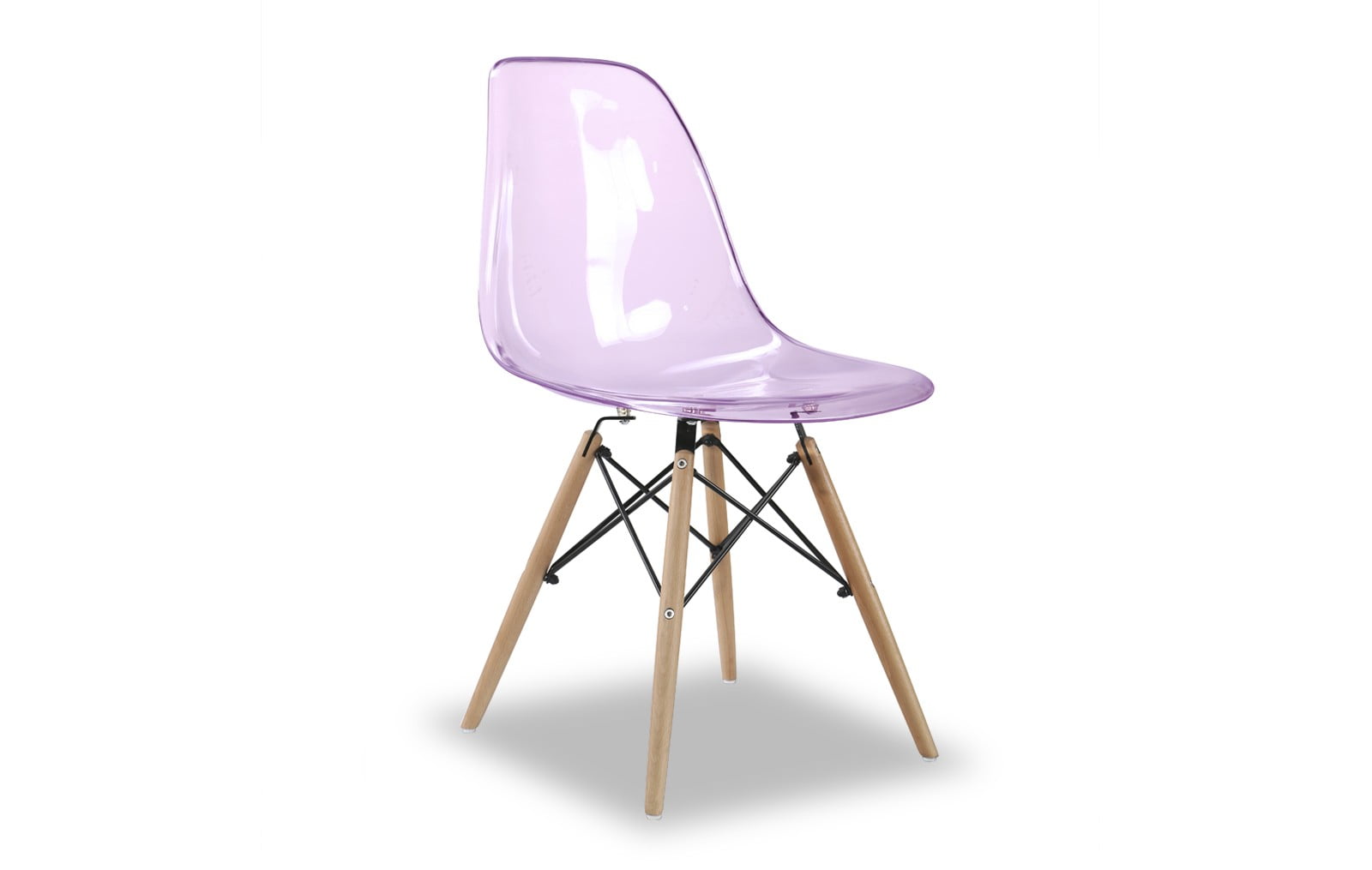 Стул Glossy (в стиле Eames), фиолетовый прозрачный