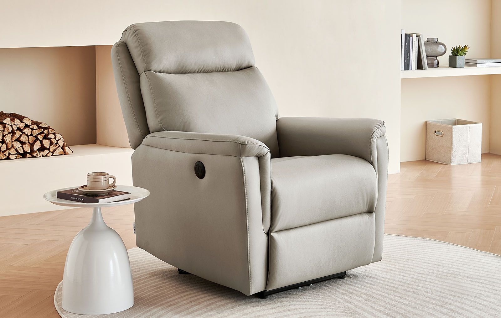 Кресло-реклайнер Stanley, песочный