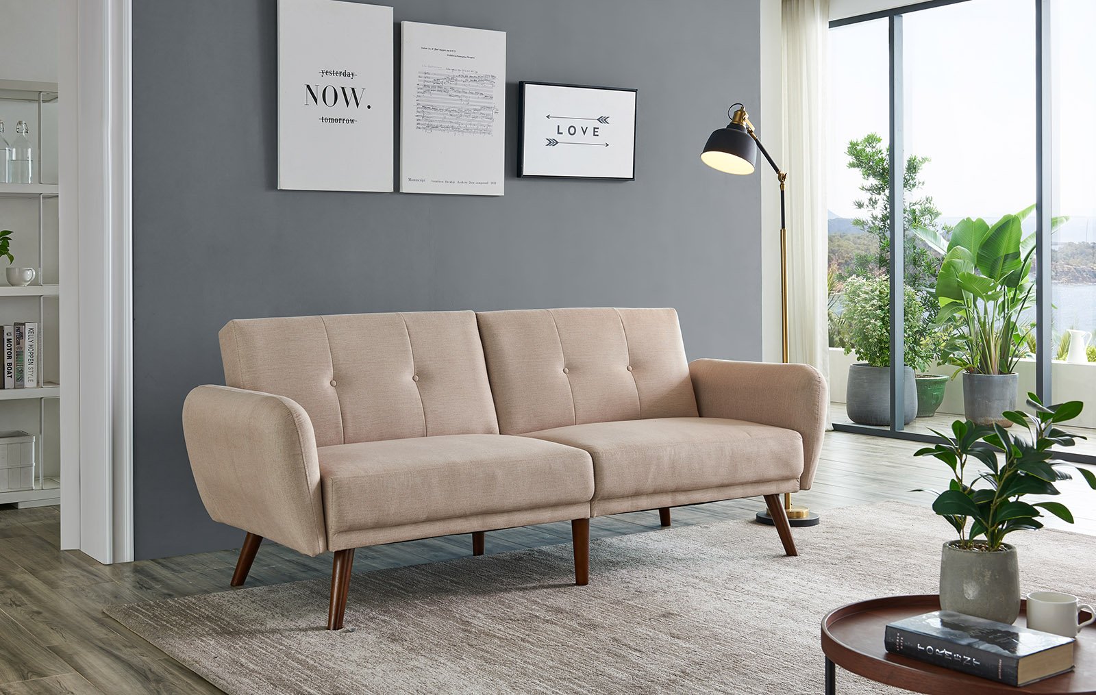 Диван-кровать Susan Duet, светло-бежевый