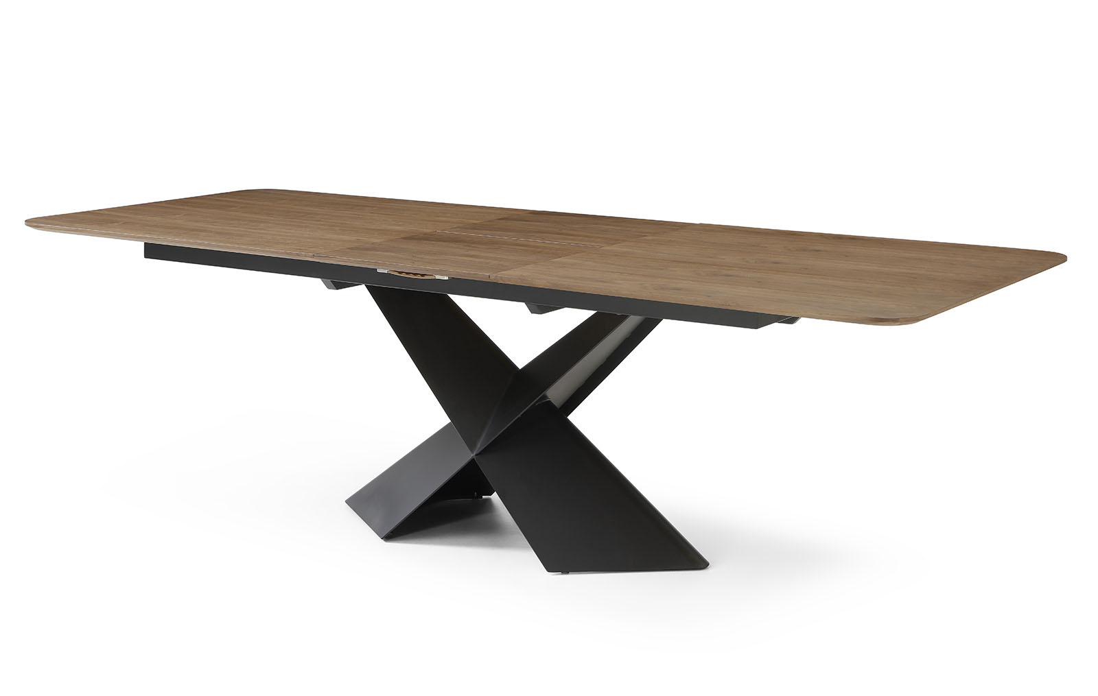 Стол раскладной Monaco 200-250, орех/черный