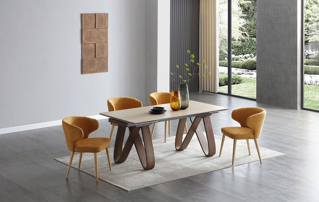 Стол раскладной Lido 160-240, песочная керамика - фото 5