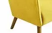 Кресло Camilla, желтый шафран/орех