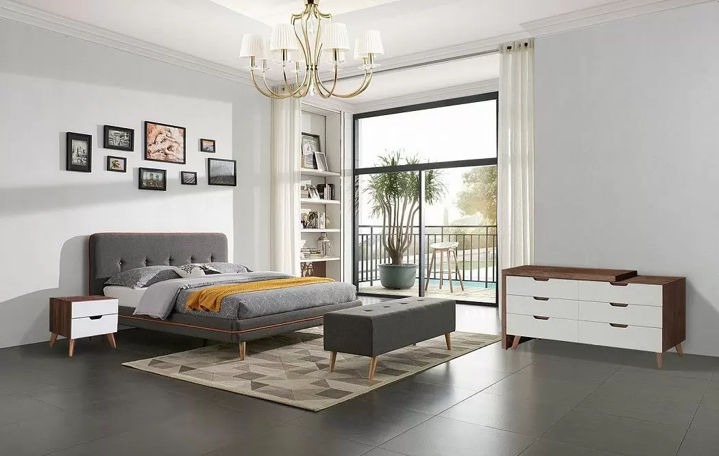 Кровать Madeira 140x200, серо-коричневый - фото 2