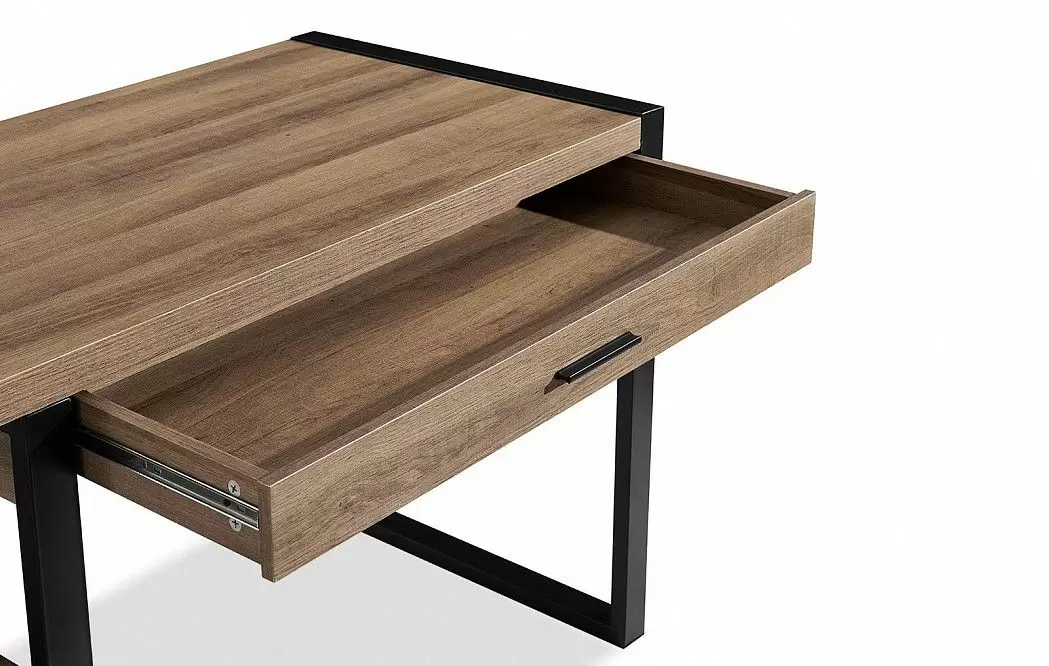 Стол письменный Hans, орех/черный - фото 7