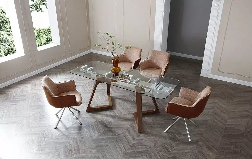 Стол раскладной Eden 140-200, орех - фото 4