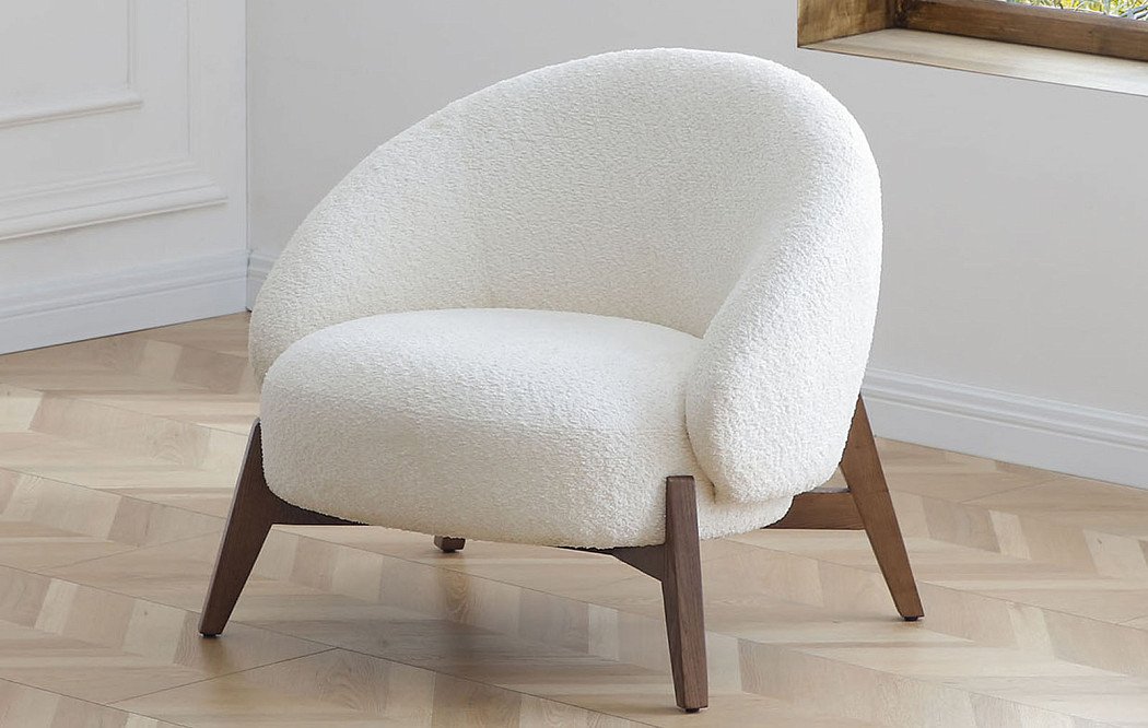 Кресло Orlando, белый/орех