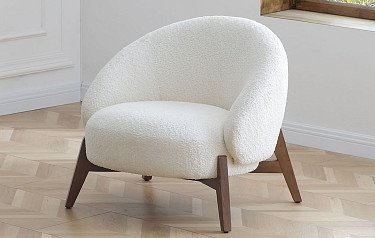 Кресло Orlando, белый/орех