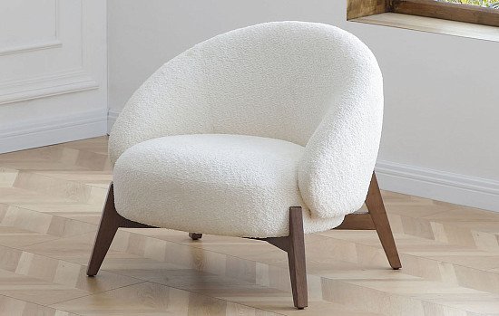 Кресло Orlando, белый/орех