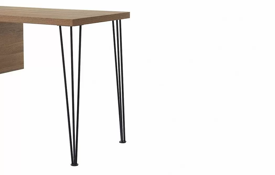 Стол письменный Novum, орех/черный - фото 6