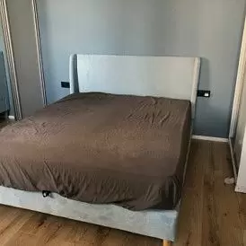 Кровать Carrera 160x200 (с подъемным механизмом), голубой