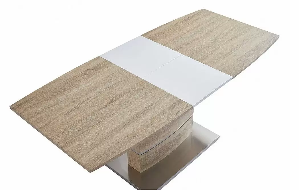 Стол раскладной Verona (140), светлый дуб/белый матовый - фото 13