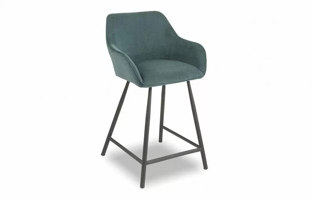 Стул полубарный Edwin, зеленый/черный