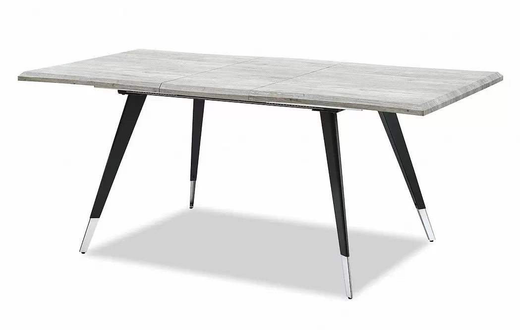 Стол раскладной Dusseldorf 140-180, античный дуб/черный