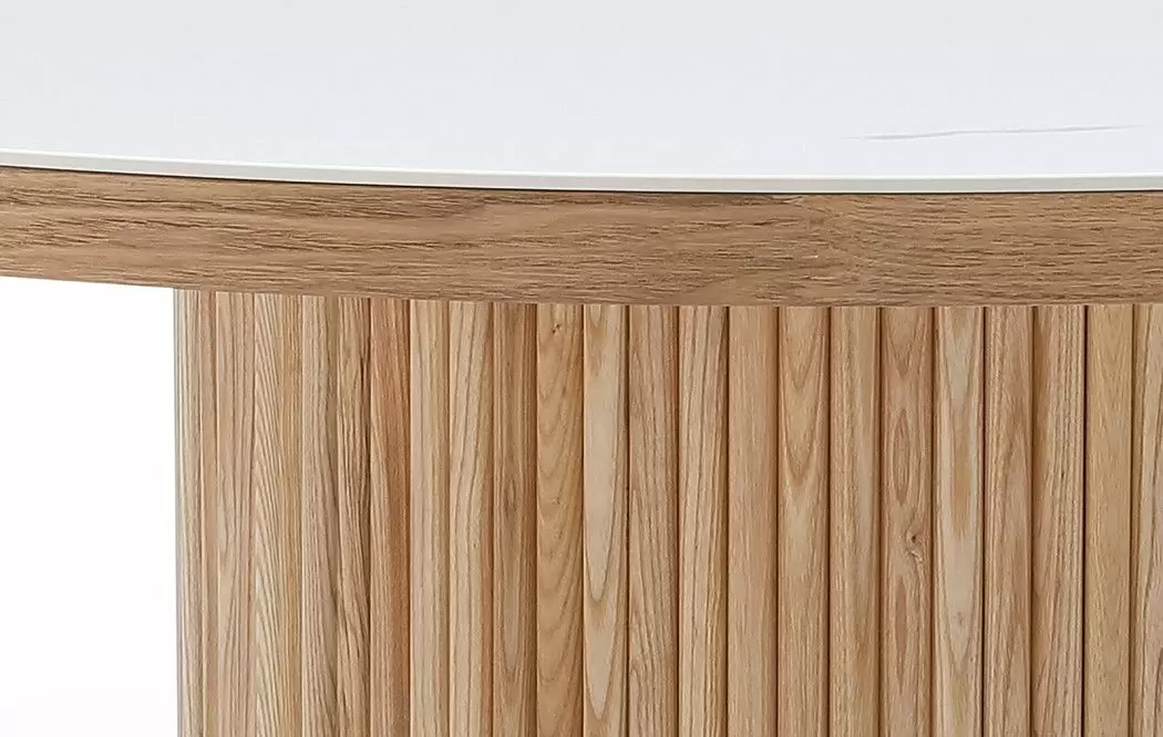 Стол Adriana 150, белая керамика/ясень - фото 6