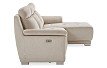 Диван-реклайнер Jonathan угловой (правый), бежевый