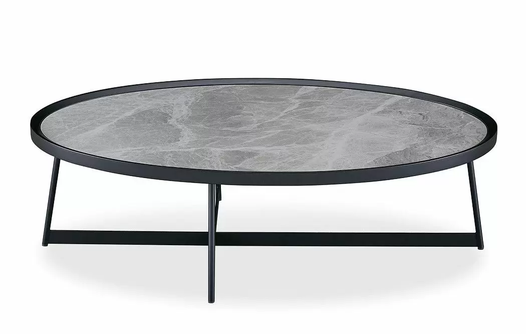 Стол журнальный Betsy (120), серая керамика - фото 5