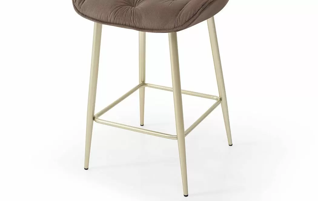 Стул полубарный Joely Bar (65), коричневый/шампань - фото 5