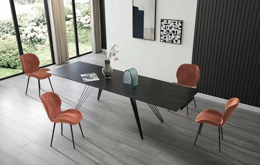 Стол раскладной Parma 180-280, черная керамика - фото 12