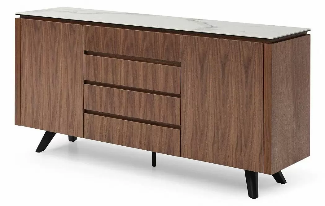 Буфет Nottingham, белая керамика/орех - фото 3