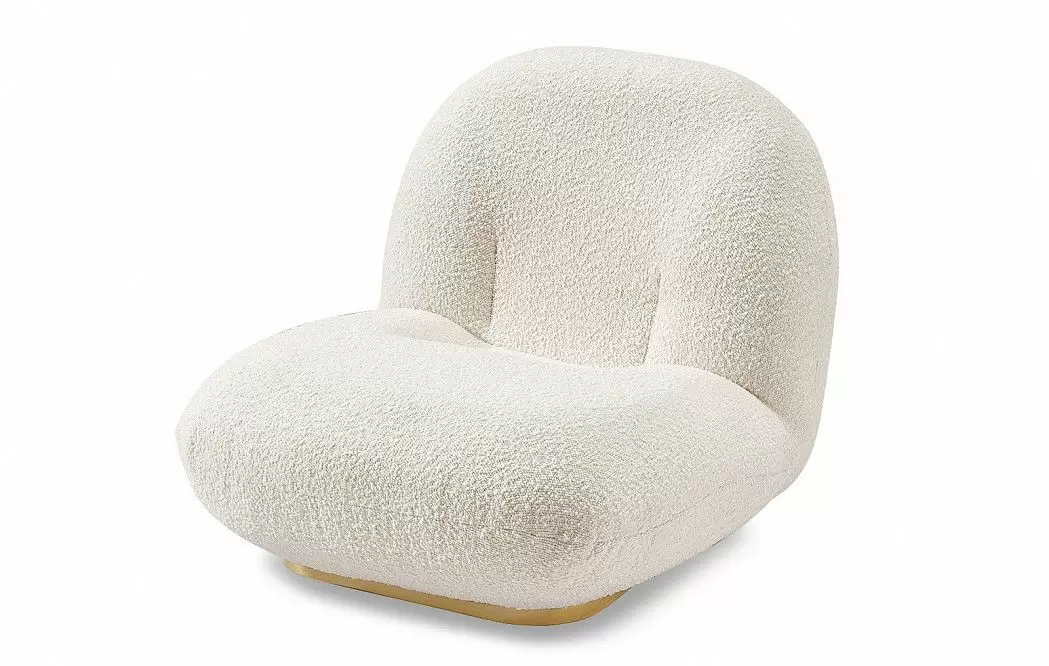 Кресло Cloud, слоновая кость/золото - фото 7
