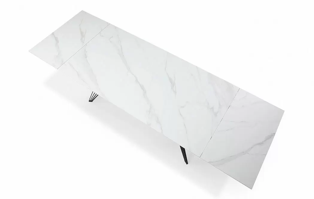 Стол раскладной Parma 180-280, керамика "каррарский мрамор" - фото 10