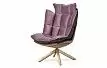 Кресло и оттоманка в стиле Husk, лиловый