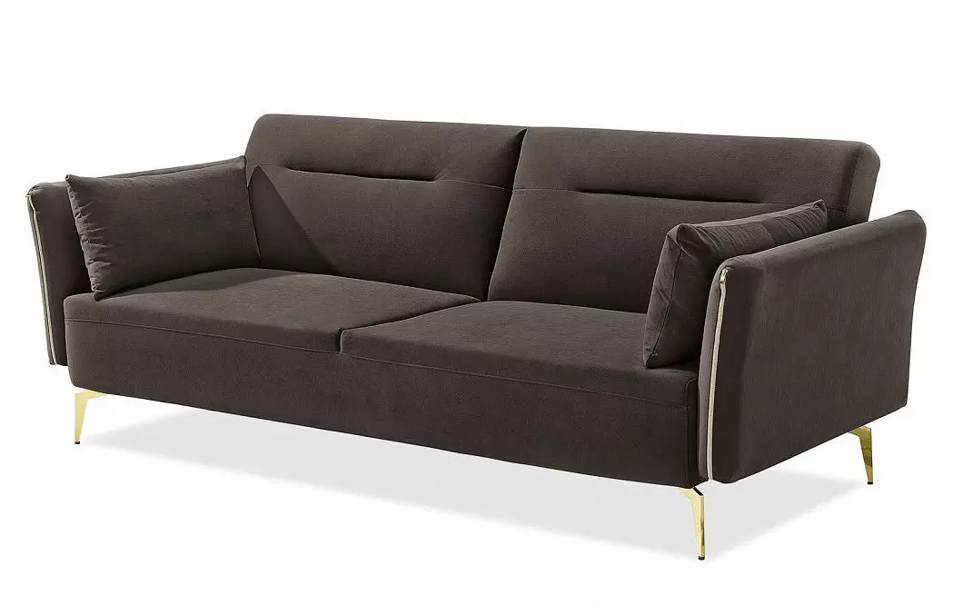 Диван-кровать Liverpool, коричневый/золото - фото 10