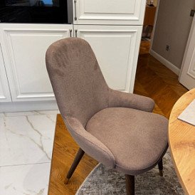 Стул Franco, бежевый/орех/золото