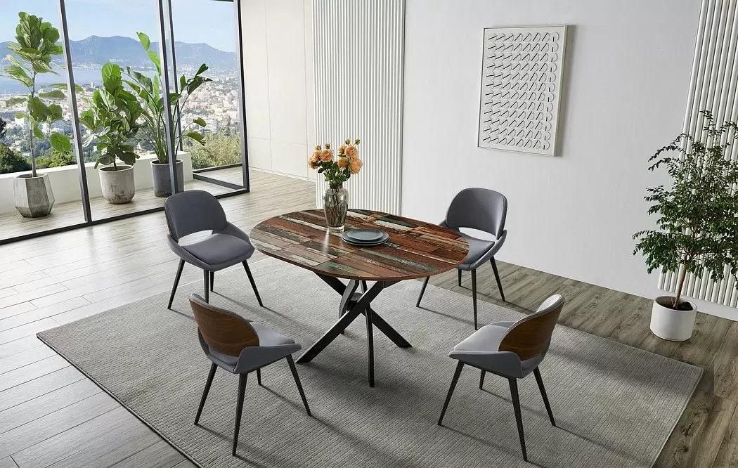 Стол раскладной Charly 100-129, мультиколор/черный - фото 19