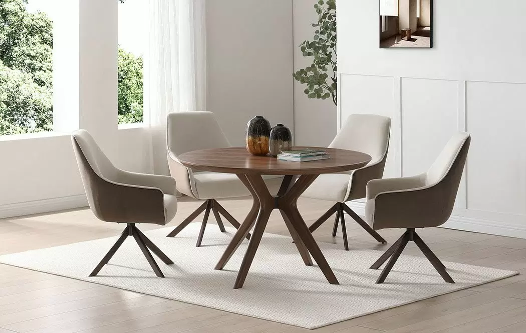 Стул Emma, бежевый/коричневый/бронза - фото 2