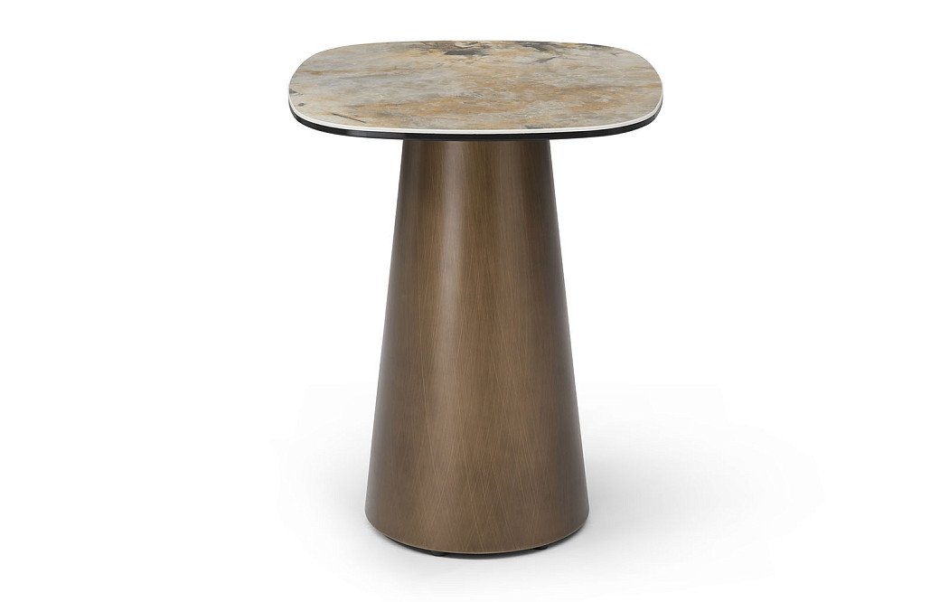 Стол журнальный Melanie (40), медь/керамика - фото 4