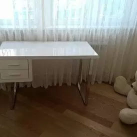 Стол письменный Poesy, орех/хром
