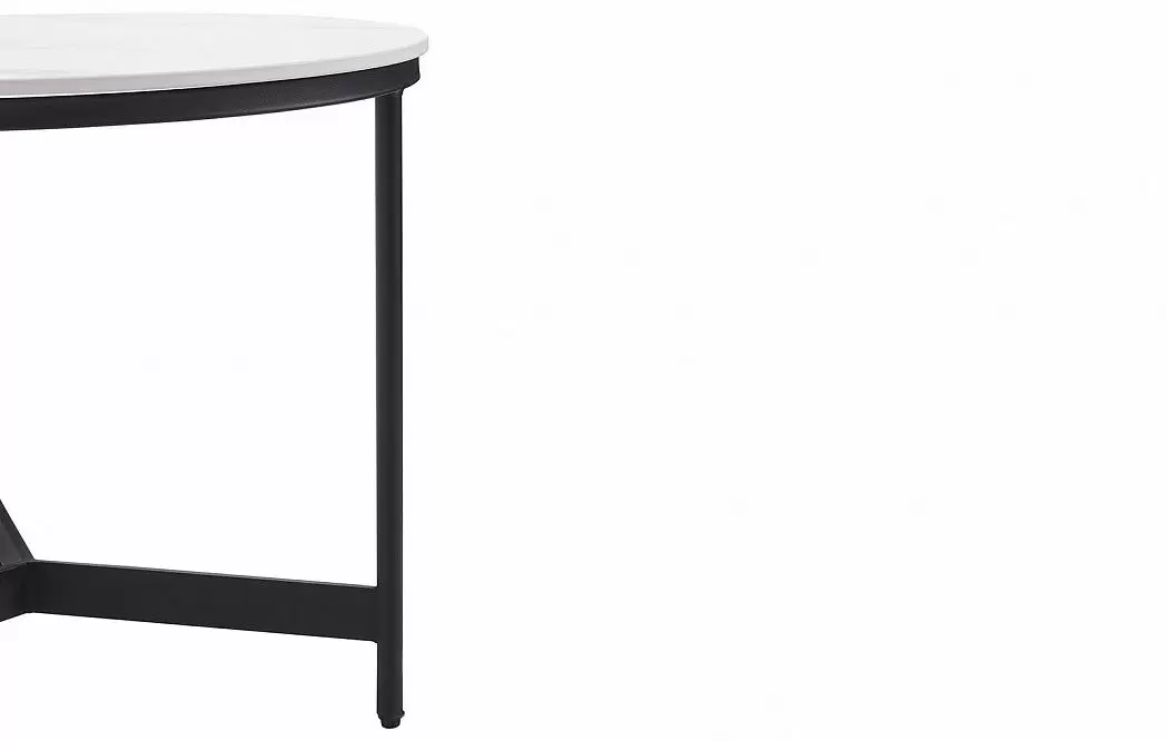 Набор из 2-х столов журнальных Fabio, белая керамика - фото 12