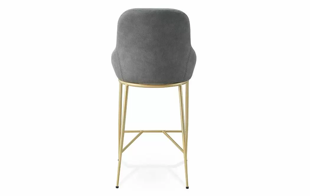 Стул полубарный Steven, темно-серый/золото - фото 8