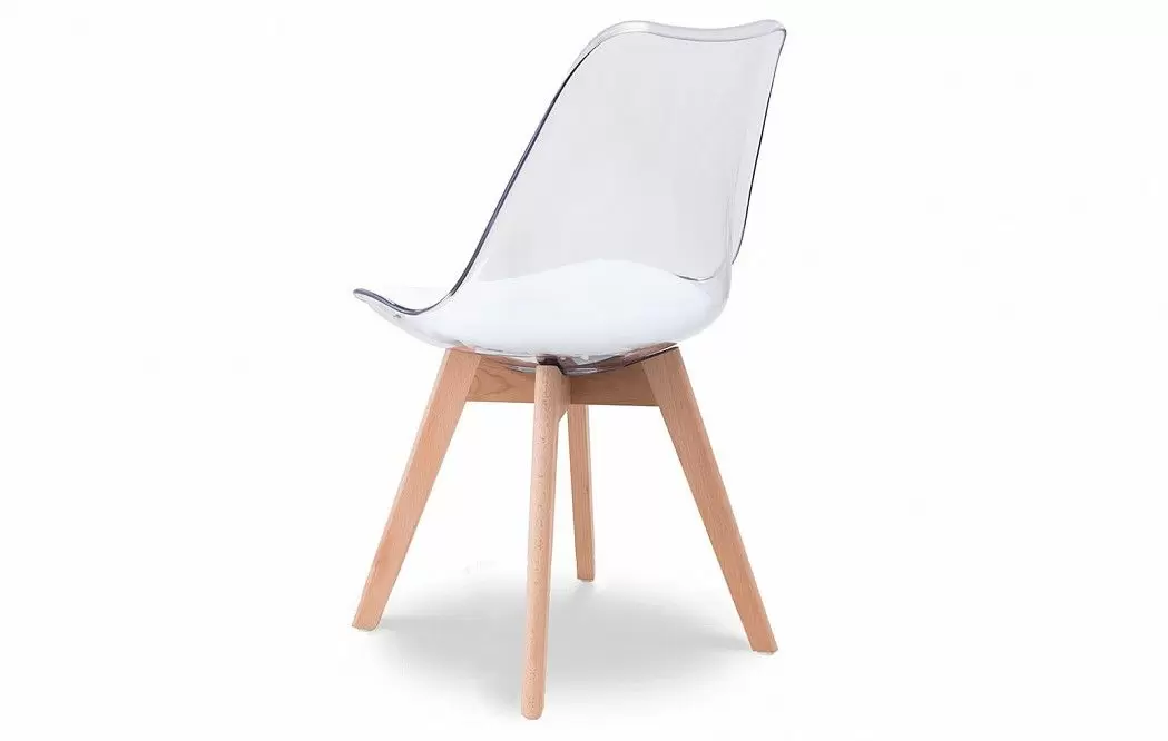 Стул Ulric, прозрачный/белый - фото 6