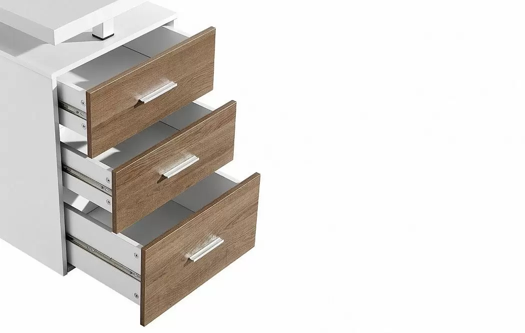 Стол письменный Endeavor, белый/орех - фото 6