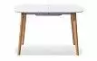 Стол раскладной Ellis 120-160, белый/бук