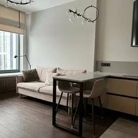 Стул полубарный Jack (60), голубой/черный