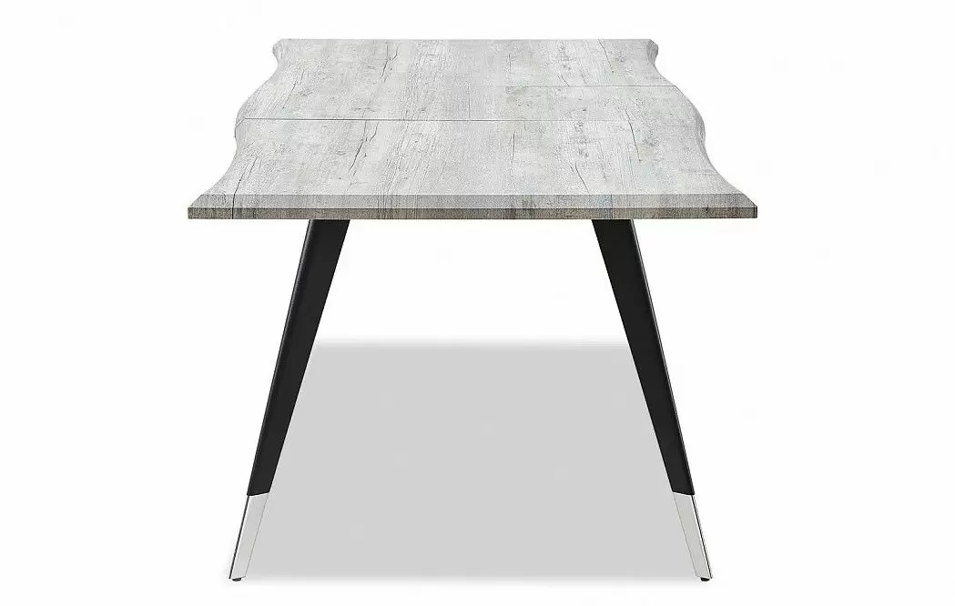 Стол раскладной Dusseldorf 140-180, античный дуб/черный - фото 9