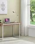 Стол письменный Ego, орех/белые ножки