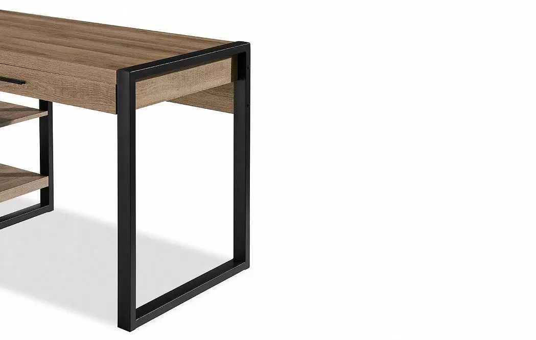 Стол письменный Hans, орех/черный - фото 8