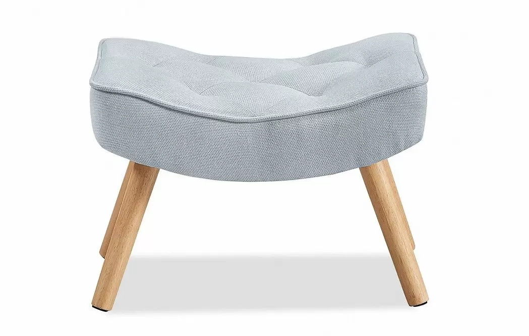 Кресло и оттоманка Hygge, голубой/натуральный - фото 12