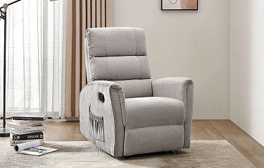 Кресло-реклайнер Siesta, серо-бежевый