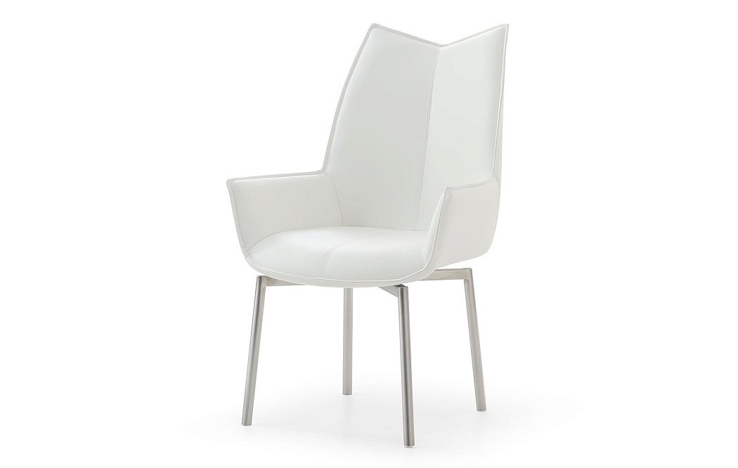 Стул Renzo, белый/сталь - фото 8