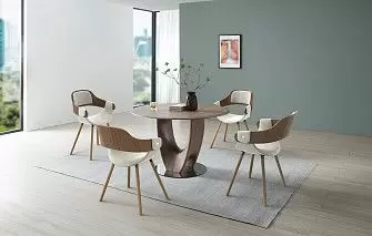 Стол Rio + 4 кремовых стула Jody