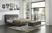 Кровать Madeira, серо-коричневый/черные ножки