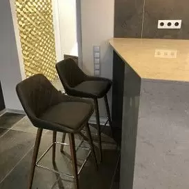 Стул полубарный Joan (65), темно-синий